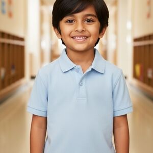 Kenneth Cole New York Light Blue Kids Polo